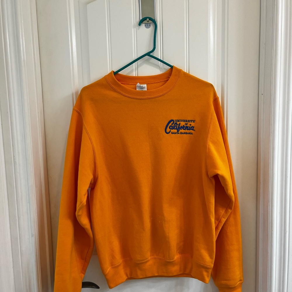 University of California Santa Barbara crewneck sweatshirt in yellow and blue